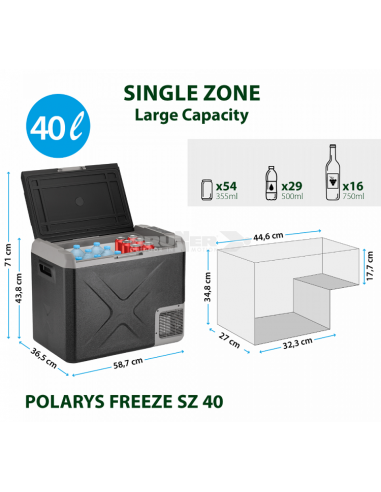 Frigorifero Brunner Polarys 40L Compressore portatile per Camping 日本語 Vidacampista