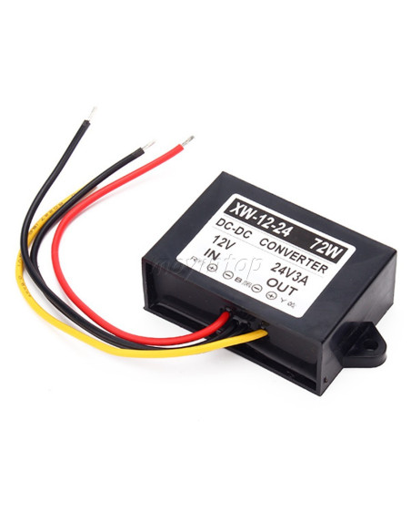Convertitore inverter da 12v a 24v (3A uscita) Convertitore inverter da 12v a 24v (3A uscita)