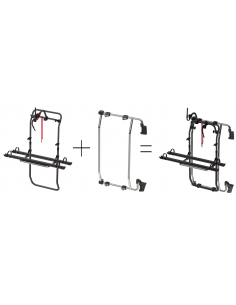Portabicicletas Carry Bike Frame Deep Black + kit Frame Ducato 2006 a 2023