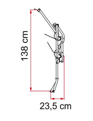 Suporte para bicicleta de porta única VW T4 para transporte