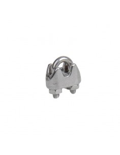 Perrillo agarre metalico anticorrosion para acero o cuerda 5mm