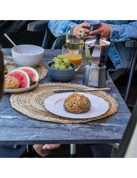 Mesa confort Travellife Sorrento gris oscuro 100X70 cm