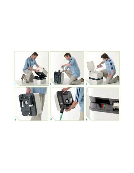 Inodoro WC Químico Portátil Porta Potti Qube 145 Thetford Inodoro WC Químico Portátil Porta Potti Qube 145 Thetford