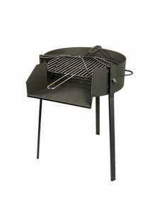 Barbacoa de leña con parrilla redonda 60cm