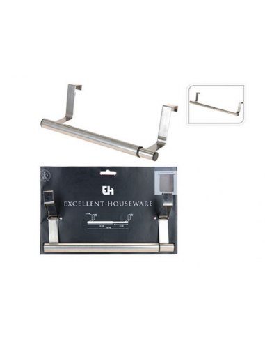 Percha colgador para puerta de acero inox 40cm