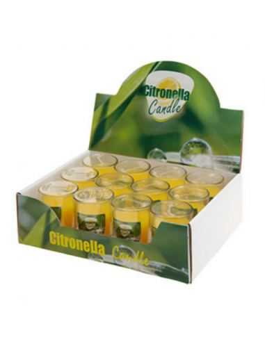 Candela Citronella in vetro piccolo