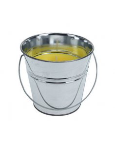 Vela de Citonela em balde pequeno com alça