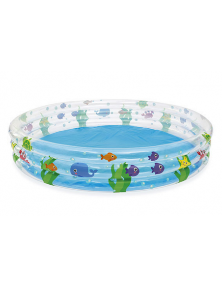 Piscina infantil hinchable transparente Ø183 X H33cm