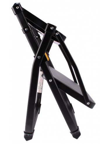 Peldaño de doble escalera negro HTD