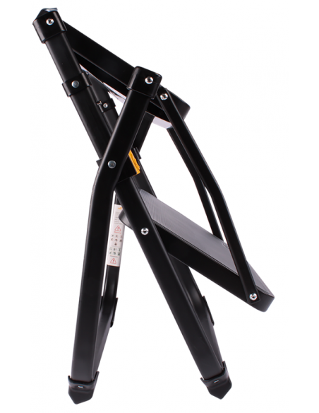 Peldaño de doble escalera negro HTD