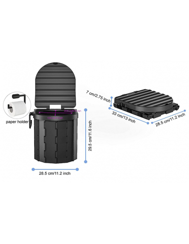 WC portatile e pieghevole con Viamondo