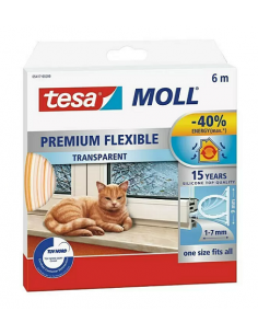 Tesa MOLL Perle in silicone Premium Trasparente flessibile