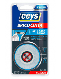 Fita adesiva dupla face sem pregos ou parafusos 2m x 15mm