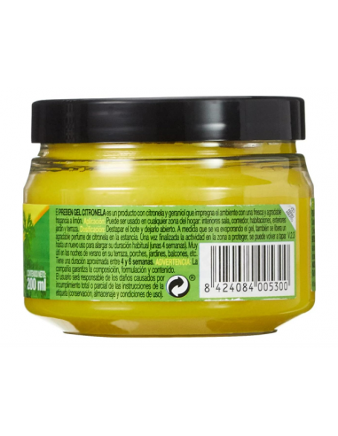 Gel ambientador antimosquitos de citonela 200ml