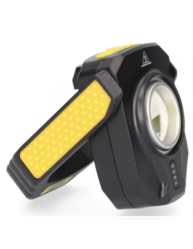 LED torcia elettrica ricaricabile EDM 1 LED 10W 900lm con gancio e magnete