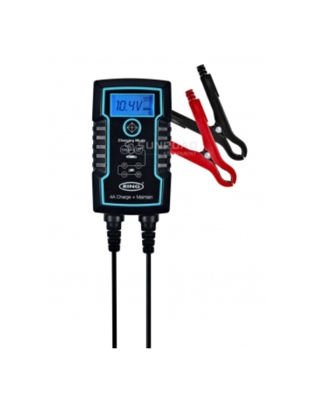Caricabatteria intelligente con display LCD Ring