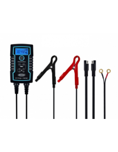 Caricabatteria intelligente con display LCD Ring
