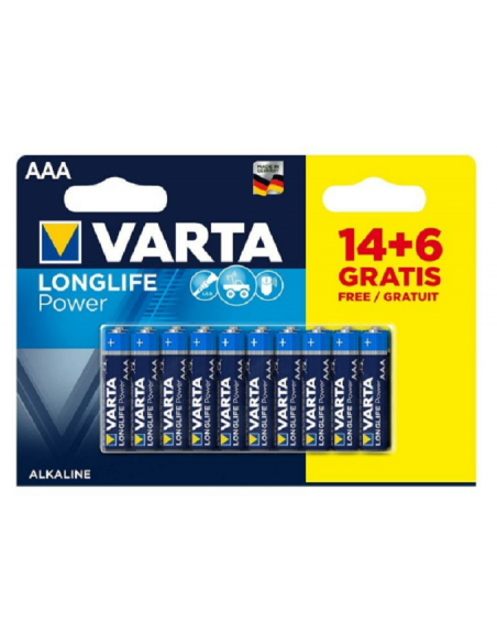 Pacco batterie Varta AA 14+6 in omaggio