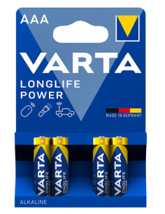 Pack de 4 pilas Varta AAA