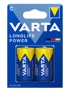 Confezione 2 pad alcalini Varta 9V tipo D