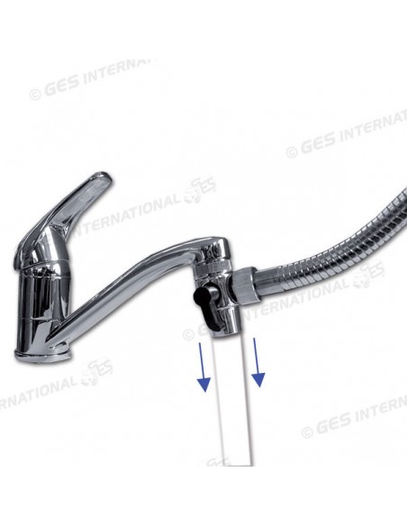 Adattatore deviatore per collegamento rubinetto e tubo flessibile Adattatore deviatore per collegamento rubinetto e tubo flessibile