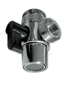 Diverter adapter for faucet and hose connection