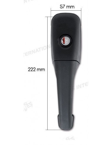 CERRADURA ZADI ROULOTTE NEGRA COMPLETA