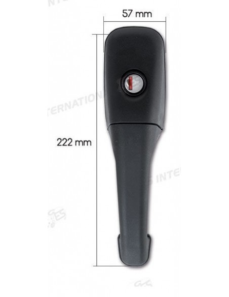 CERRADURA ZADI ROULOTTE NEGRA COMPLETA