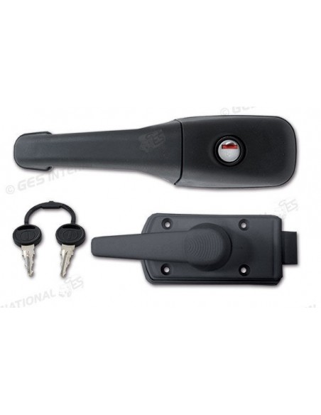 CERRADURA ZADI ROULOTTE NEGRA COMPLETA