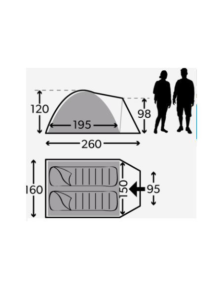Brighton tenda per 2 persone Dometic Brighton tenda per 2 persone Dometic