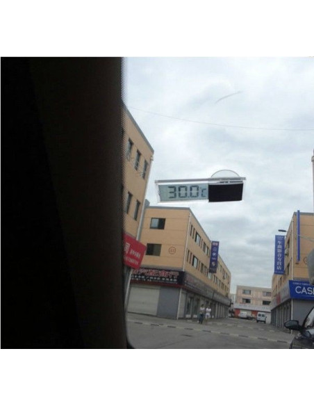 Termometro digitale trasparente con ventosa Termometro digitale trasparente con ventosa