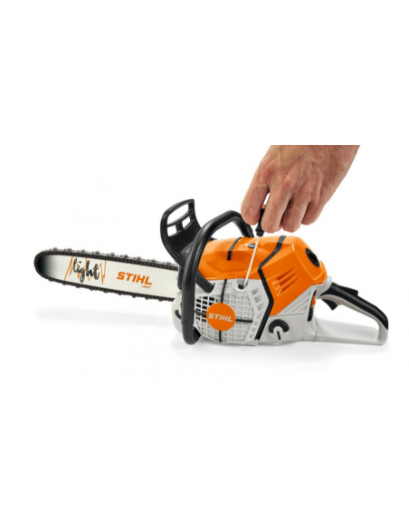 Akkubetriebene Spielzeug-Kettensäge von Stihl