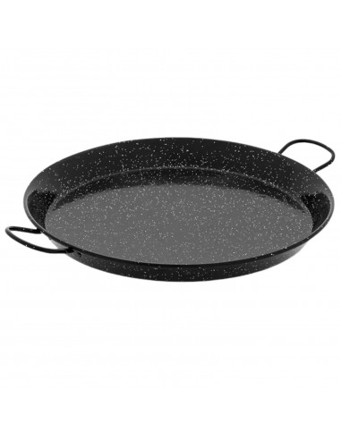Paellera o paella con asas de acero esmaltada LA IDEAL