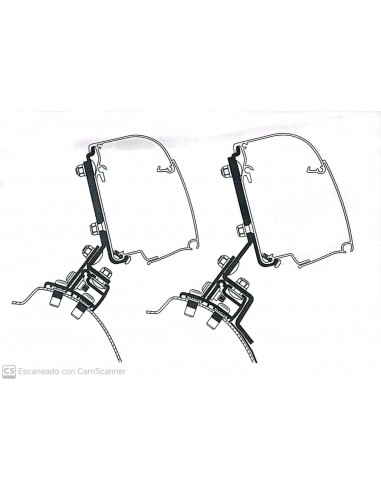 Adaptador de toldo Thule Omnistor 4200-4900 para PSA MiniVan LHD