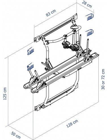 Portabicicletas Elite G2 VAN para camper