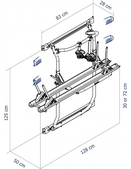Portabicicletas Elite G2 VAN para camper