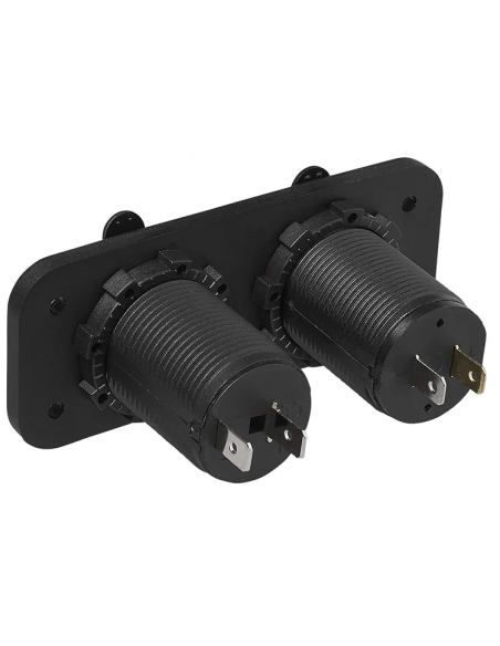 Kit de montaje empotrado con puertos USB y toma 12V Kit de montaje empotrado con puertos USB y toma 12V