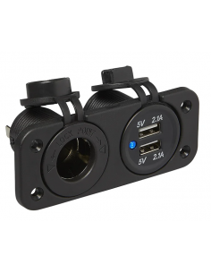 Kit de montaje empotrado con puertos USB y toma 12V