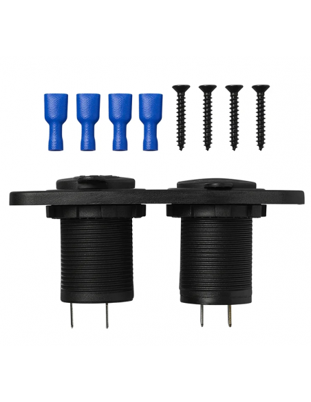 Kit da incasso con porte USB e presa 12V