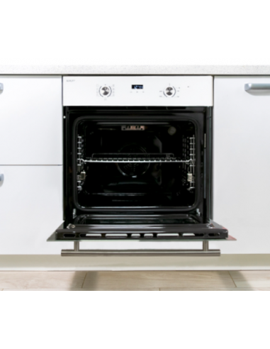 Horno 8 funciones Cristal Blanco. Eas Electric