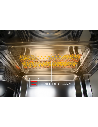 Microonde integrabile con Grill 20 litri Cristallo Bianco. Eas Electric