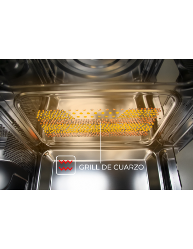 Micro-ondes avec Grill 28 litres au total en acier inoxydable. Eas Electrique