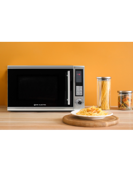 Mikrowelle mit Grill, 28 Liter Gesamtvolumen, Inox. Eas Electric