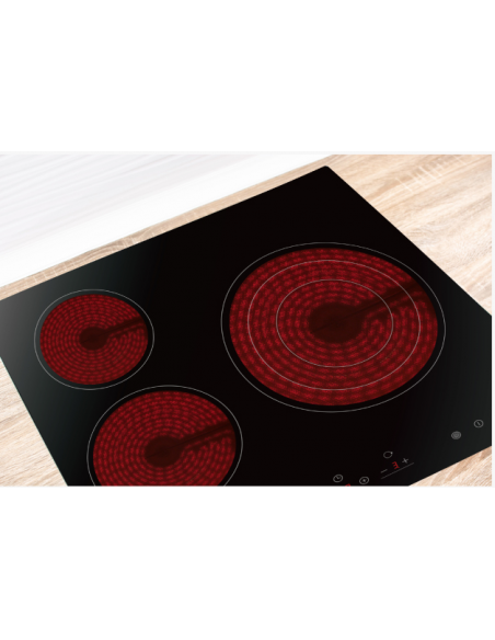 Vitroceramic 60 cm 3 angoli cottura. Eas Electric