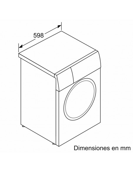 Lavadora Bosch de carga frontal 9 kg 1200 r.p.m.