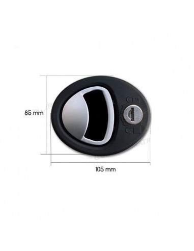 Magisches Schloss für die Heckklappe, mit Schlüssel und Zylinder (Neues System).