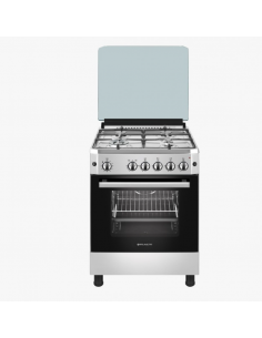 Cocina de gas 4 fuegos inox 60cm. Eas Electric