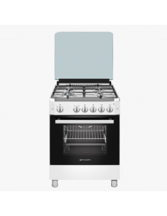 White 4-burner gas stove. Eas Electric