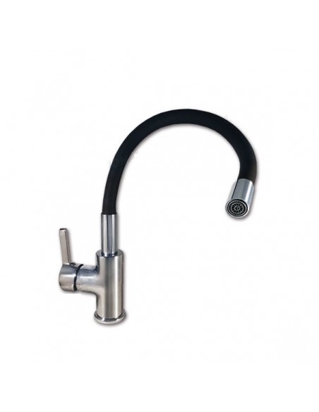 Grifo con caño flexible negro Grifo con caño flexible negro