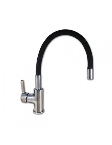 Grifo con caño flexible negro